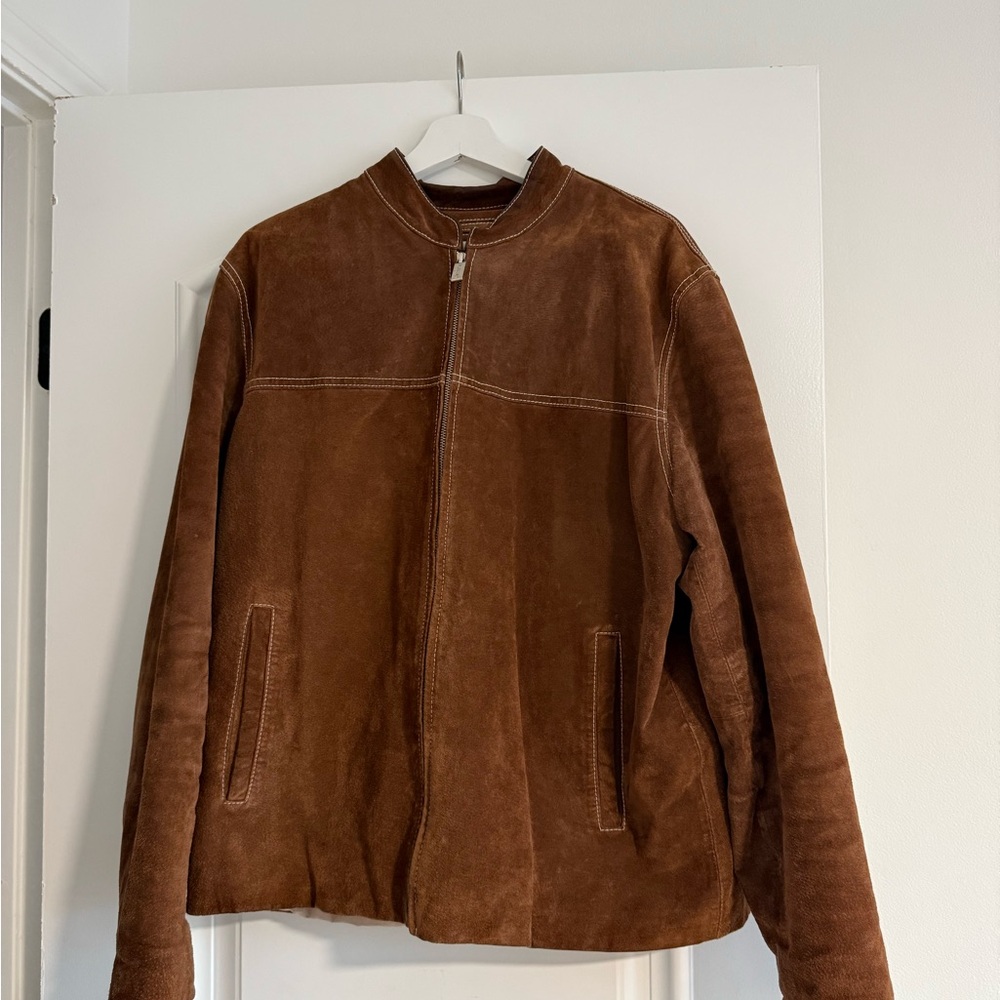 Men's Classic Tan Suede Jacket
